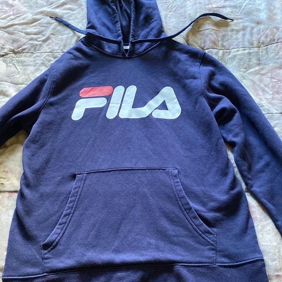 Dark blue Fila hoodie - Picture 1 of 1